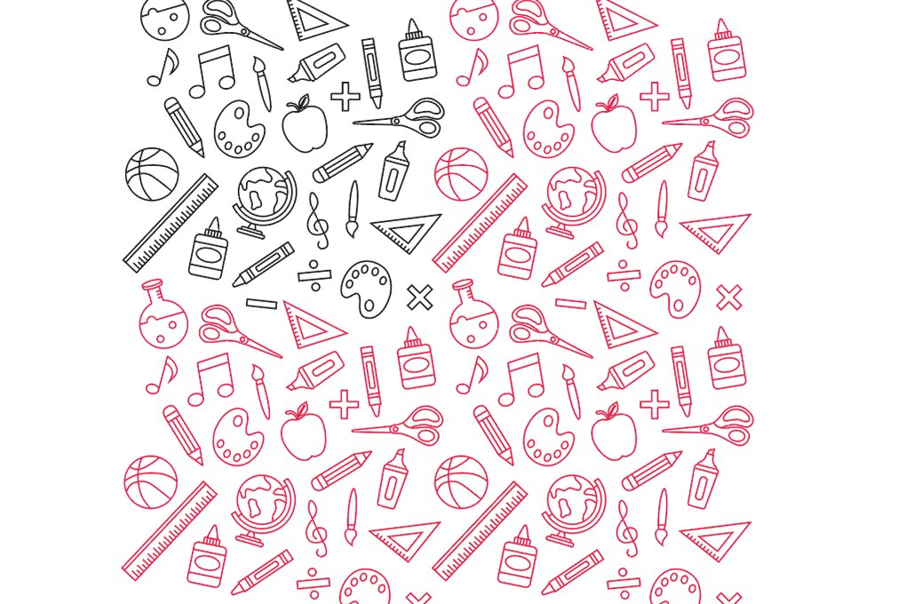 Σετ των 2 Intra απο ξύλο plywood 3mm-4mm πάχος Μοτίβο βαθμολογίας με λέιζερ επιστροφή στο σχολείο Δίασταση 15x15 cm INTRAFABR-102203642