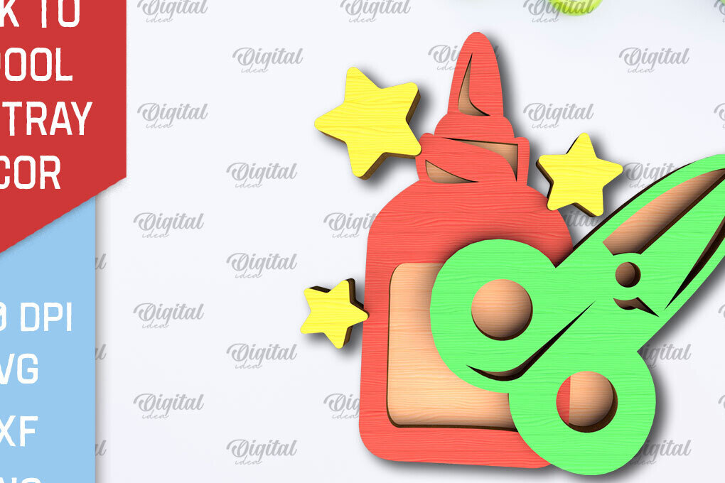 Intra απο ξύλο plywood 3mm-4mm πάχος Επιστροφή στη σχολική βαθμίδα Δίσκος λέιζερ Δίασταση 30x20 cm INTRAFABR-102240475