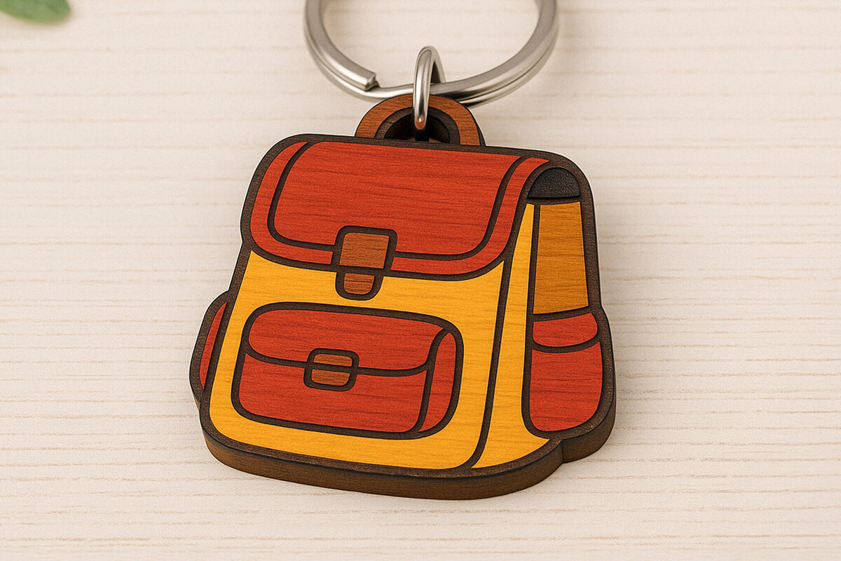 Σετ των 3 Intra απο ξύλο plywood 3mm-4mm πάχος Μπρελόκ πλάτης Cut  Δίασταση 6x6 cm INTRAFABR-120897490