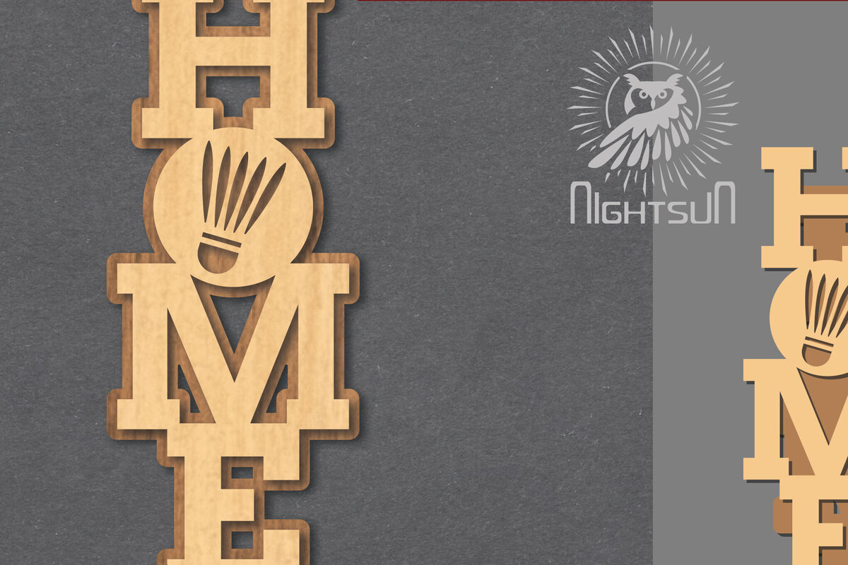 Σετ των 2 Intra απο ξύλο plywood 3mm-4mm πάχος Διακόσμηση με λέιζερ σπιτιού για μπάντμιντον 2 Δίασταση 15x15 cm INTRAFABR-120389592