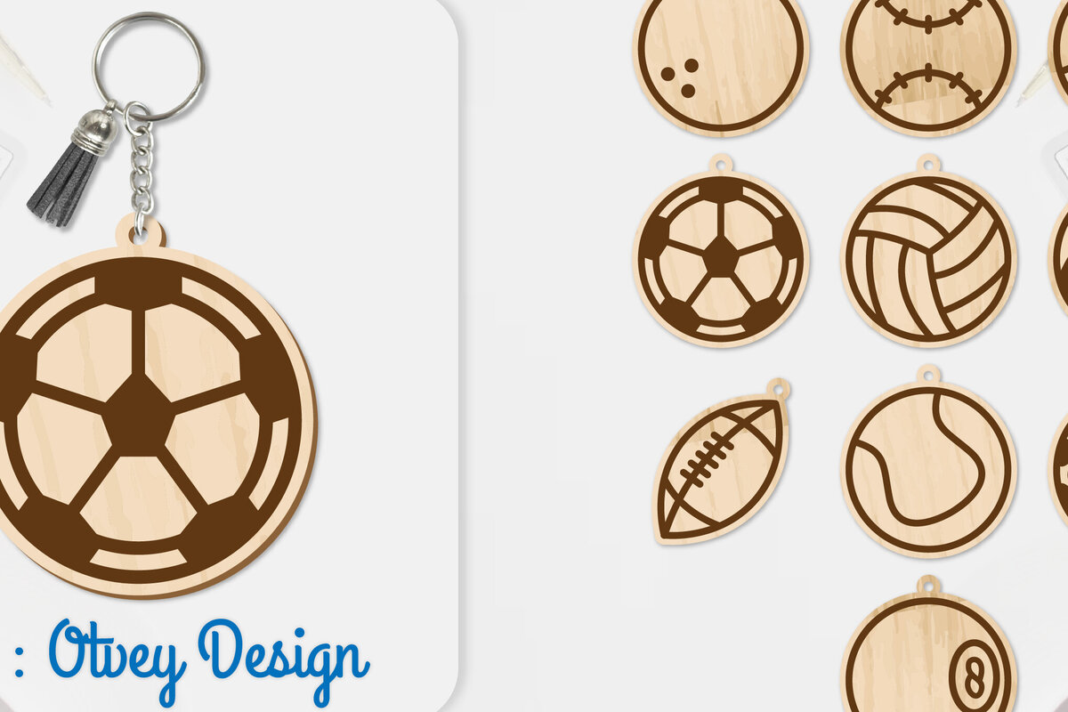 Σετ των 3 Intra απο ξύλο plywood 3mm-4mm πάχος Μπρελόκ με μπίλια  Σχεδίαση ΠΑΚΟΥΛΑ Δίασταση 6x6 cm INTRAFABR-101159980