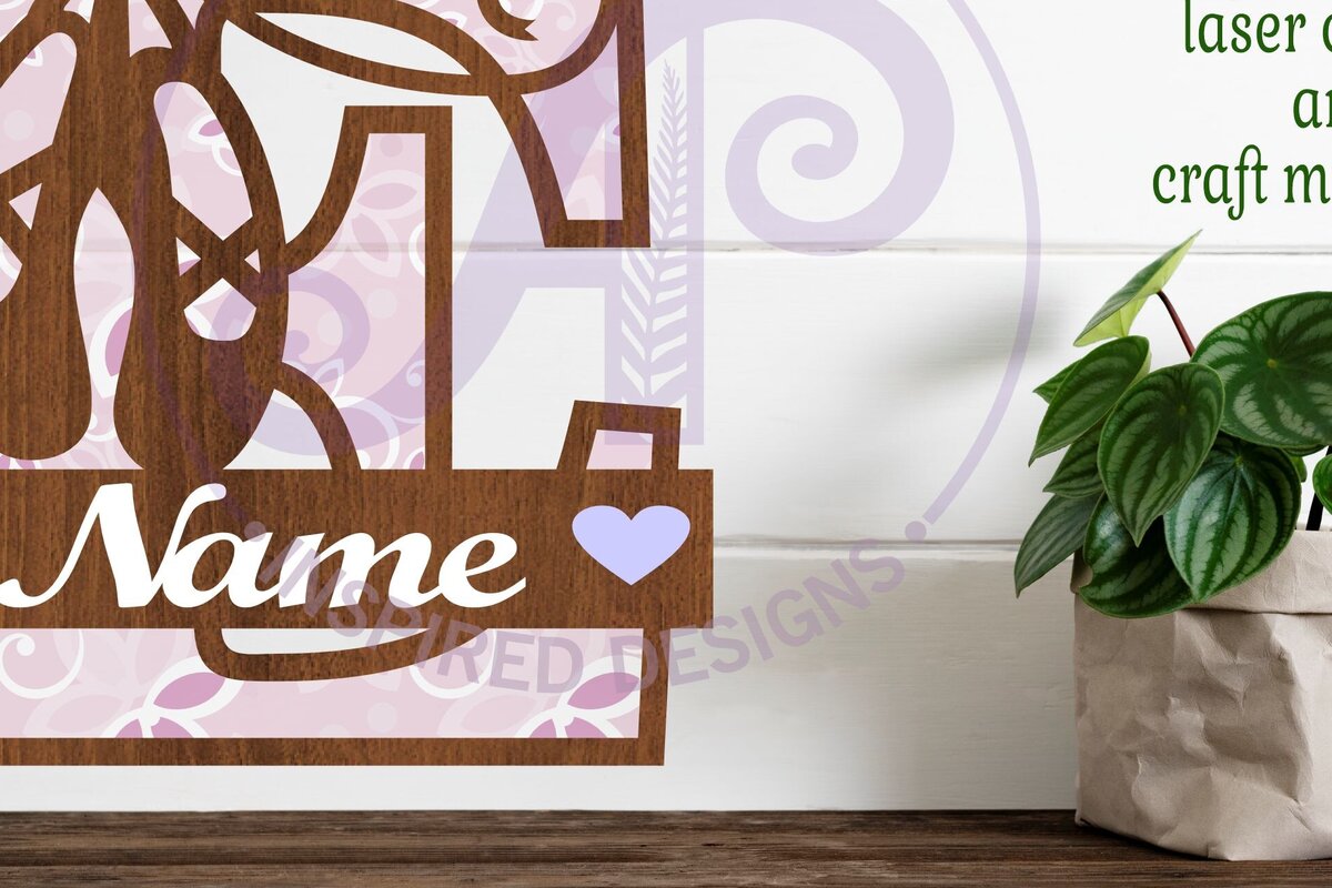 Σετ των 3 Intra απο ξύλο plywood 3mm-4mm πάχος Μονόγραμμα με κεφαλαίο παπούτσι μπαλέτου Letter E Δίασταση 9x9 cm INTRAFABR-91015182