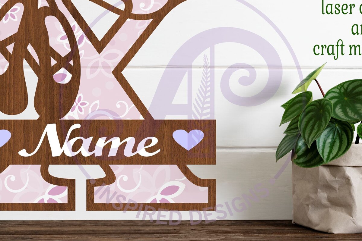 Σετ των 3 Intra απο ξύλο plywood 3mm-4mm πάχος Μονόγραμμα με κεφαλαίο παπούτσι μπαλέτου Letter X Δίασταση 9x9 cm INTRAFABR-91015704