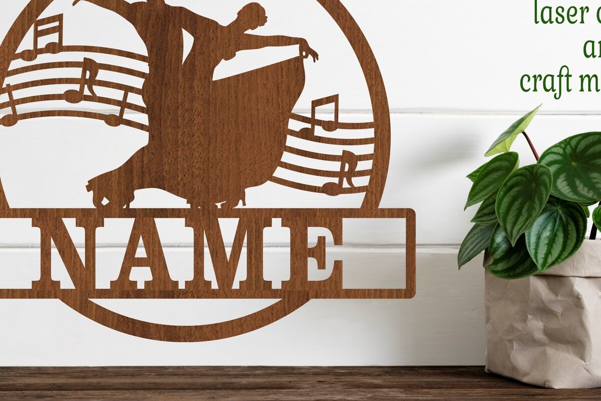 Σετ των 3 Intra απο ξύλο plywood 3mm-4mm πάχος Ballroom Dancers Version 1 Name Δίασταση 10x10 cm INTRAFABR-74050523