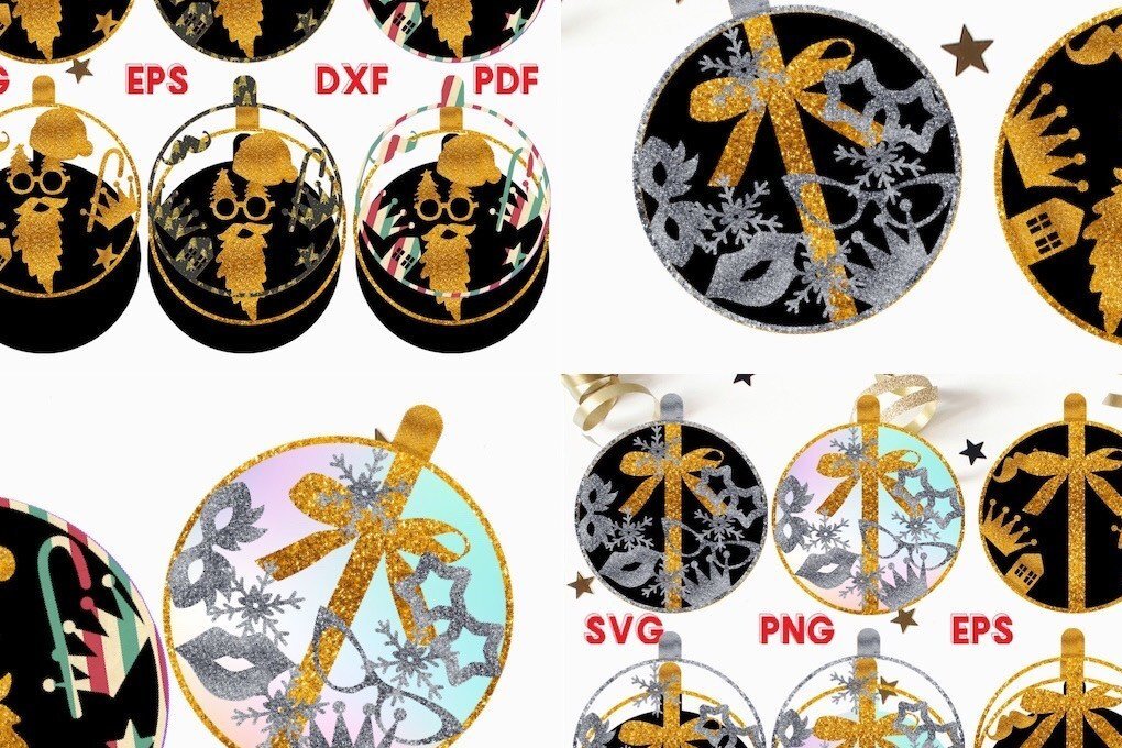 Intra απο ξύλο plywood 3mm-4mm πάχος Μπάλες / Καλά Χριστούγεννα / Γενέθλια Δίασταση 2048x2048 cm INTRAFABR-36086266