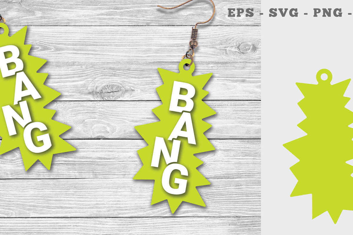 Σετ των 3 Intra απο ξύλο plywood 3mm-4mm πάχος Σκουλαρίκια Bang Δίασταση 3x3 cm INTRAFABR-112013694