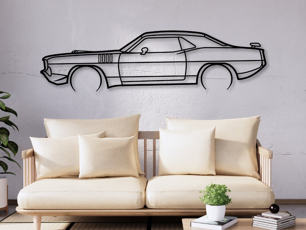 Intra απο ξύλο plywood 3mm-4mm πάχος Barracuda Car Vector Design Δίασταση 30x20 cm INTRAFABR-110397665