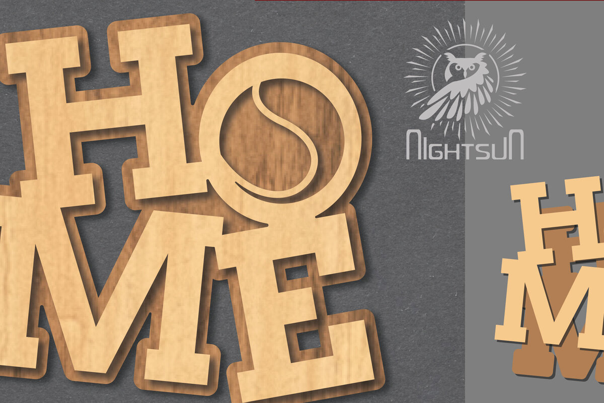 Σετ των 2 Intra απο ξύλο plywood 3mm-4mm πάχος Διακόσμηση κοπής με λέιζερ σπιτιού μπέιζμπολ 1 Δίασταση 15x15 cm INTRAFABR-120389651