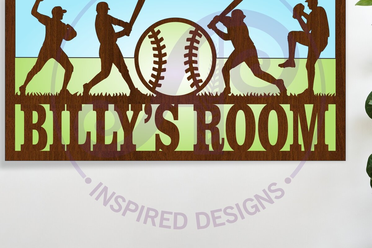 Σετ των 3 Intra απο ξύλο plywood 3mm-4mm πάχος Σήμα ονόματος σκηνής του μπέιζμπολ Δίασταση 6x6 cm INTRAFABR-122032298