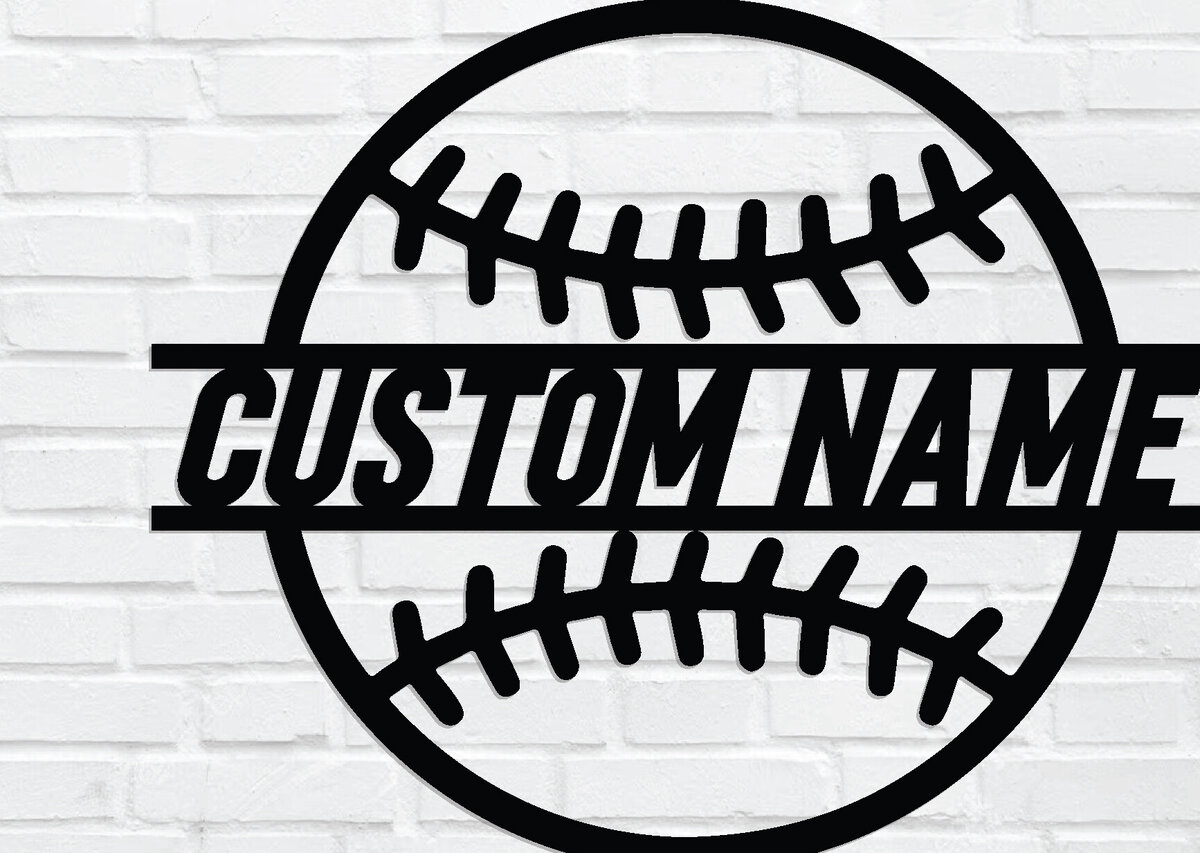 Intra απο ξύλο plywood 3mm-4mm πάχος Μεταλλική επιγραφή του μπέιζμπολ, τοίχου Δίασταση 40x40 cm INTRAFABR-89287636