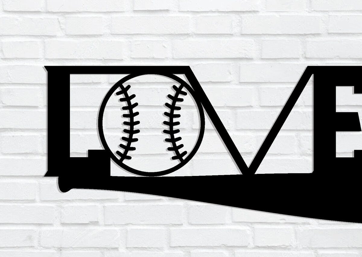 Intra απο ξύλο plywood 3mm-4mm πάχος Μεταλλική επιγραφή του μπέιζμπολ, τοίχου Δίασταση 40x40 cm INTRAFABR-89211067