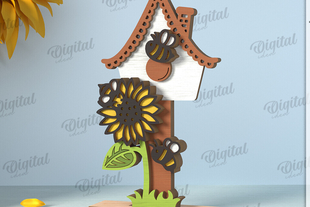 Intra απο ξύλο plywood 3mm-4mm πάχος με βάση μελισσών Δίασταση 30x20 cm INTRAFABR-122670546