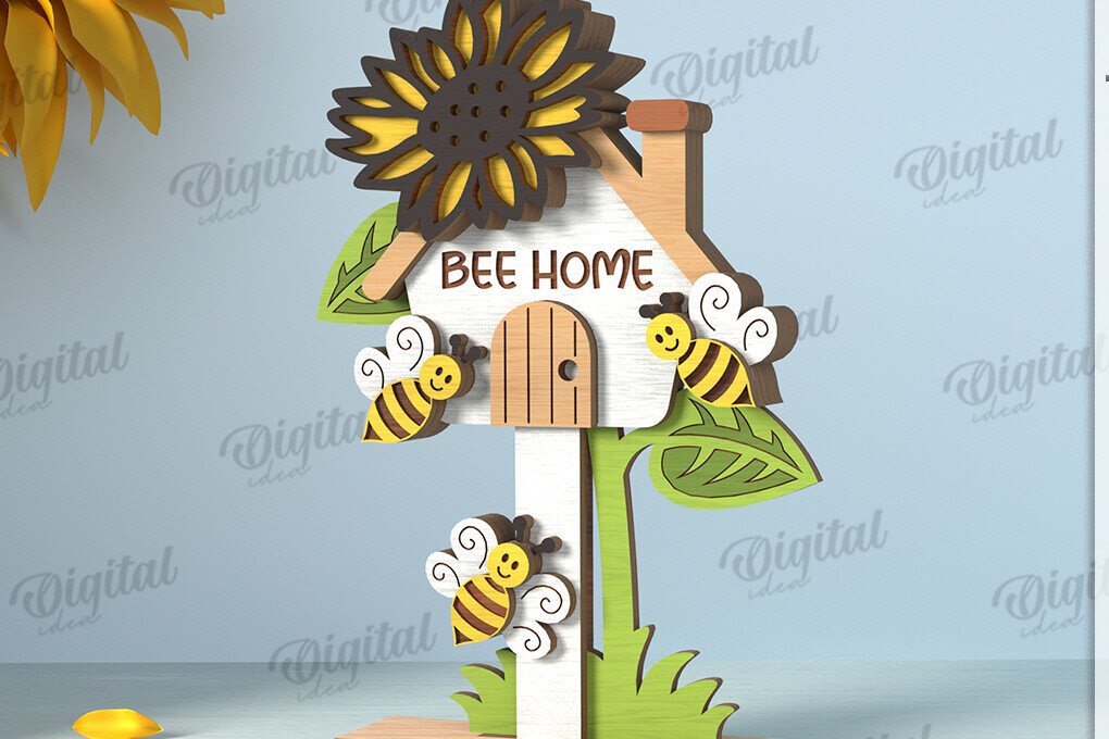 Intra απο ξύλο plywood 3mm-4mm πάχος με βάση μελισσών Δίασταση 30x20 cm INTRAFABR-122670403