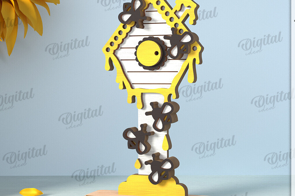 Intra απο ξύλο plywood 3mm-4mm πάχος με βάση μελισσών Δίασταση 30x20 cm INTRAFABR-122670439