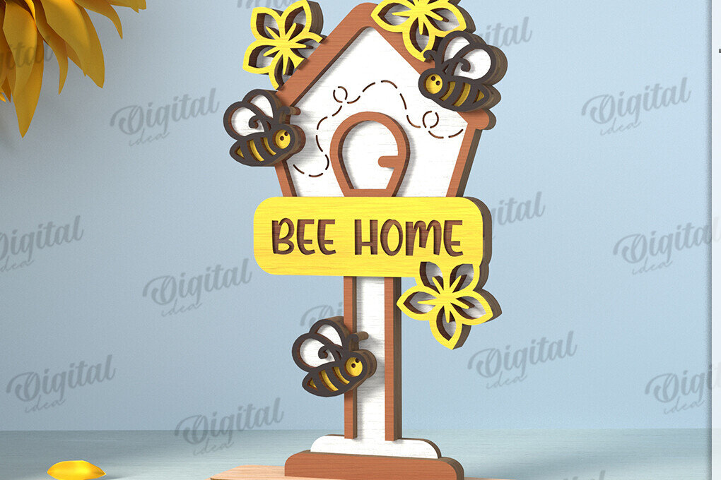 Intra απο ξύλο plywood 3mm-4mm πάχος με βάση μελισσών Δίασταση 30x20 cm INTRAFABR-122670506