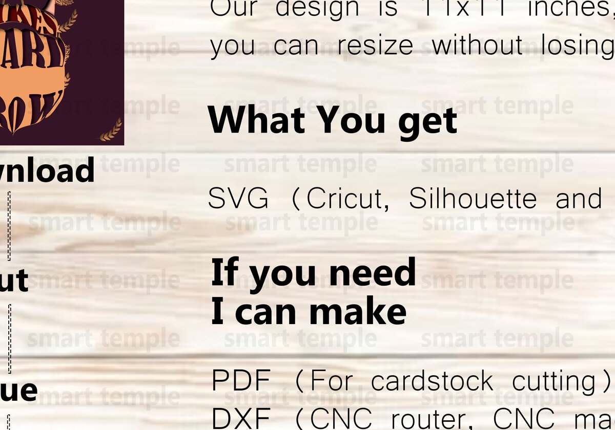 Σετ των 2 Intra απο ξύλο plywood 3mm-4mm πάχος Beer 3D Layer, Beer Vector, Δίασταση 25x25 cm INTRAFABR-77021380