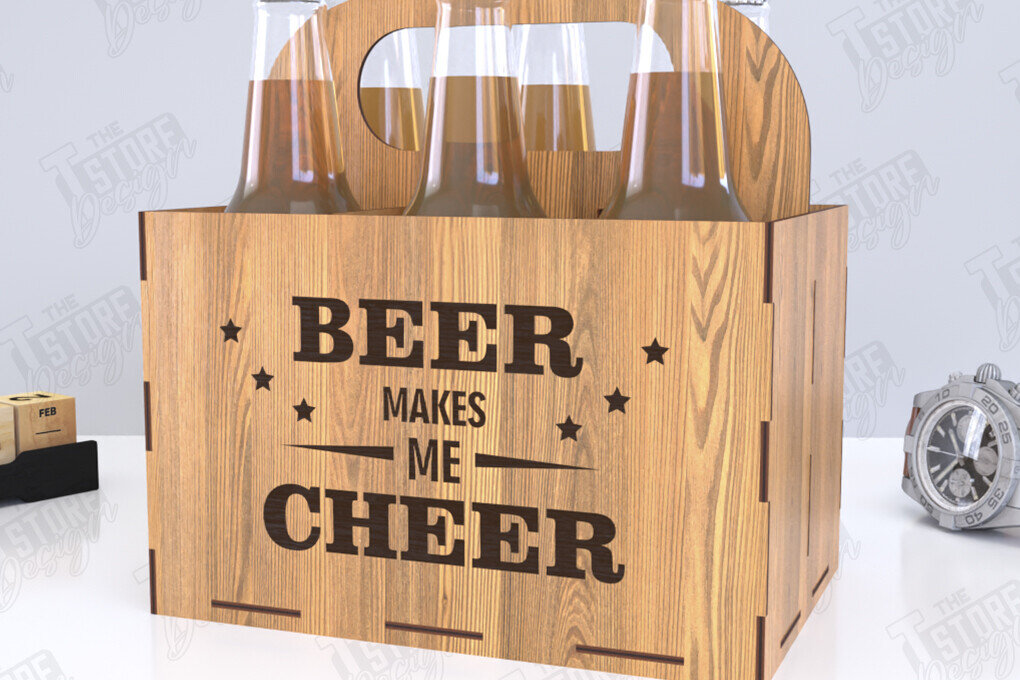 Intra απο ξύλο plywood 3mm-4mm πάχος θήκης μπύρας | Καλάθι μπύρας |CNC Δίασταση 15x15 cm INTRAFABR-119722572