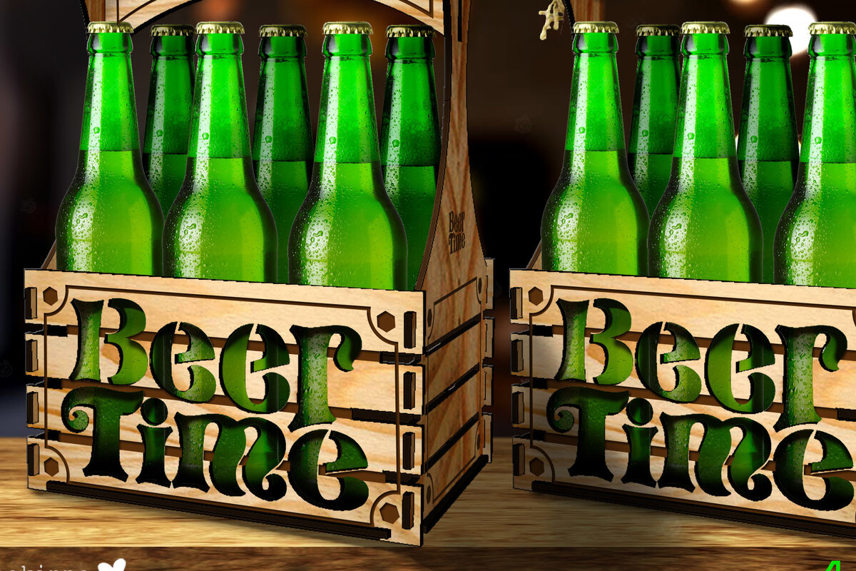 Intra απο ξύλο plywood 3mm-4mm πάχος Θήκη μπύρας Δίασταση 30x20 cm INTRAFABR-70932133