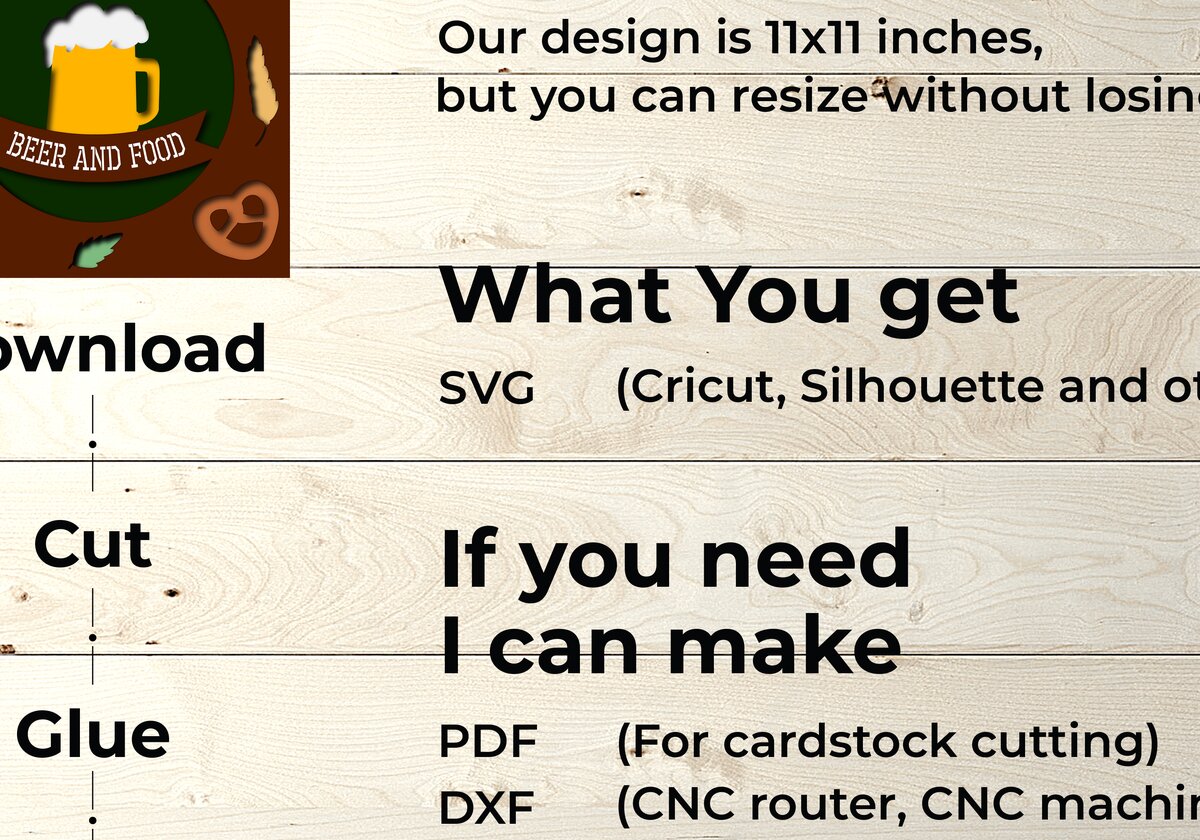 Σετ των 2 Intra απο ξύλο plywood 3mm-4mm πάχος Beer Lover Shadow Box , Layered Beer Δίασταση 25x25 cm INTRAFABR-76995450