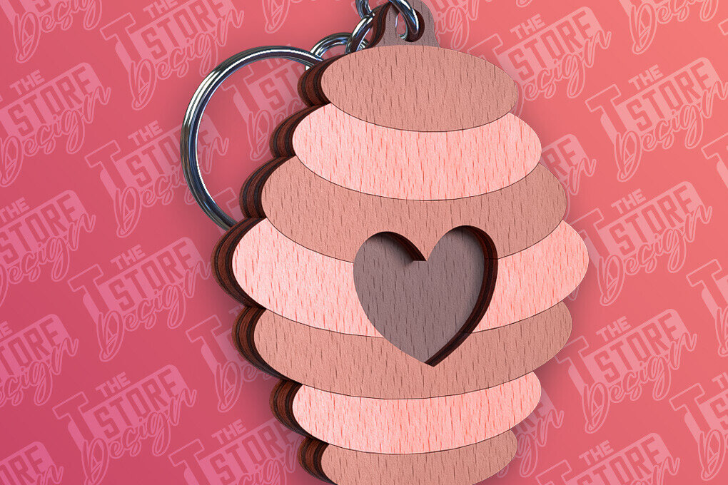 Σετ των 3 Intra απο ξύλο plywood 3mm-4mm πάχος Σχεδιασμός Μπρελόκ Bees | Σχεδιασμός Μπρελόκ Δίασταση 6x6 cm INTRAFABR-92538487