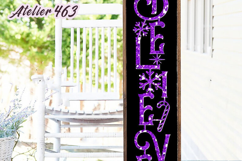 Intra απο ξύλο plywood 3mm-4mm πάχος Believe Porch Sign for Δίασταση 30x20 cm INTRAFABR-48451452