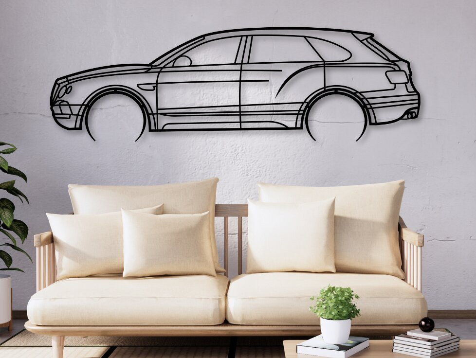 Σετ των 3 Intra απο ξύλο plywood 3mm-4mm πάχος Bentayga Car Silhouette Δίασταση 15x15 cm INTRAFABR-110397755