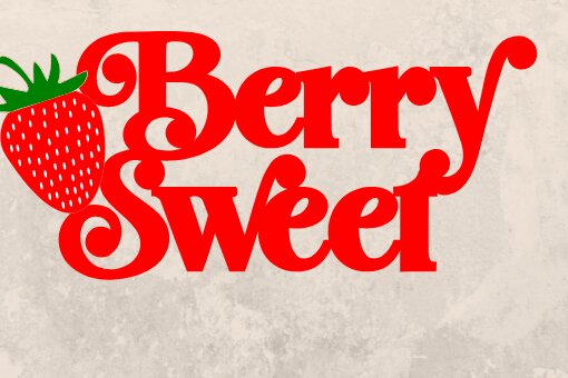 Σετ των 2 Intra απο ξύλο plywood 3mm-4mm πάχος Berry Sweet Cake Topper Δίασταση 15x15 cm INTRAFABR-97127395