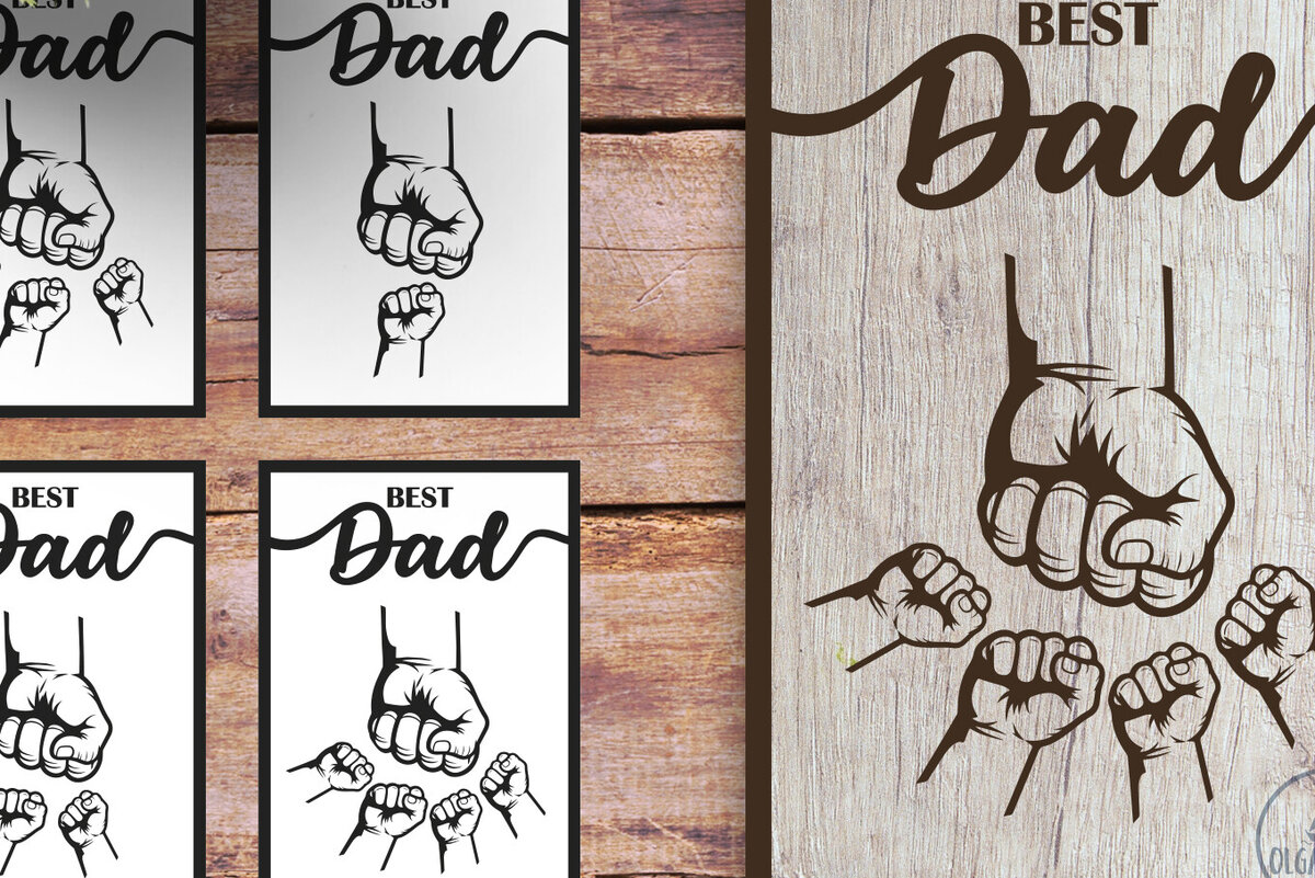 Intra απο ξύλο plywood 3mm-4mm πάχος Καλύτερος σχεδιασμός λέιζερ πατέρα | Δώρο για τη γιορτή του πατέρα Δίασταση 30x20 cm INTRAFABR-123478876