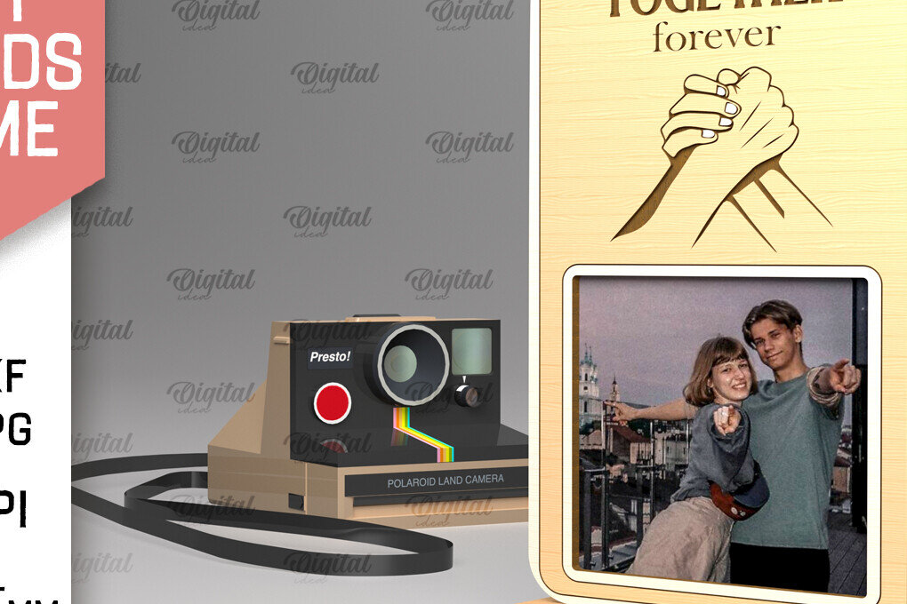 Intra απο ξύλο plywood 3mm-4mm πάχος Best Friends Κορνίζα φωτογραφιών Δίασταση 20x30 cm INTRAFABR-97711465