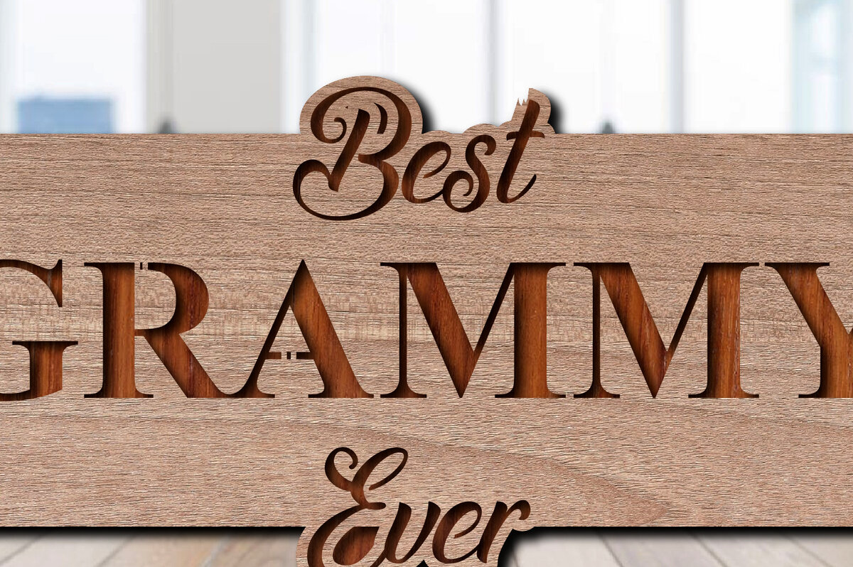 Intra απο ξύλο plywood 3mm-4mm πάχος Το καλύτερο Grammy Ever Sign 2 Layers Δίασταση 30x20 cm INTRAFABR-25515875