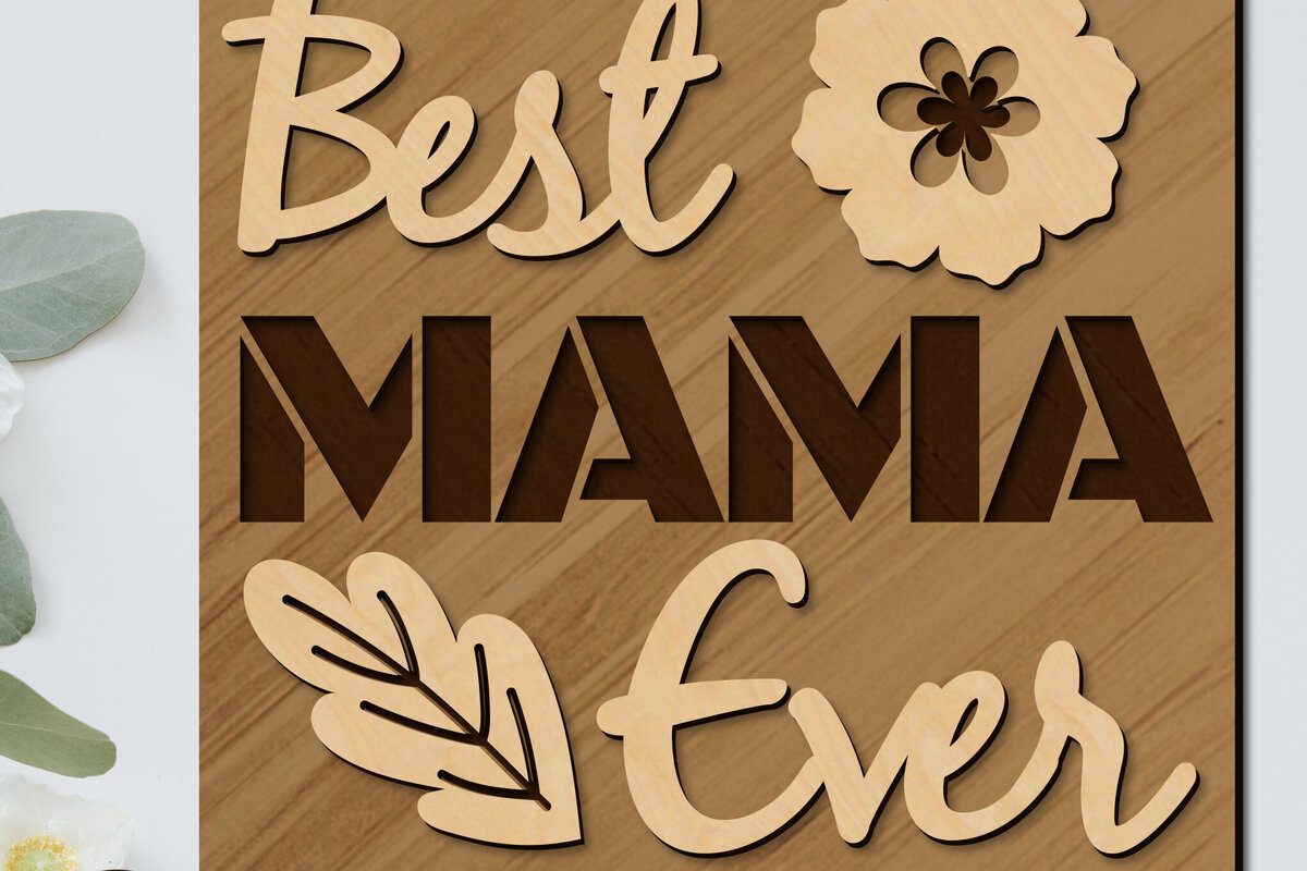 Intra απο ξύλο plywood 3mm-4mm πάχος Το καλύτερο διακοσμητικόMAMA ποτέ Δίασταση 30x20 cm INTRAFABR-97050347