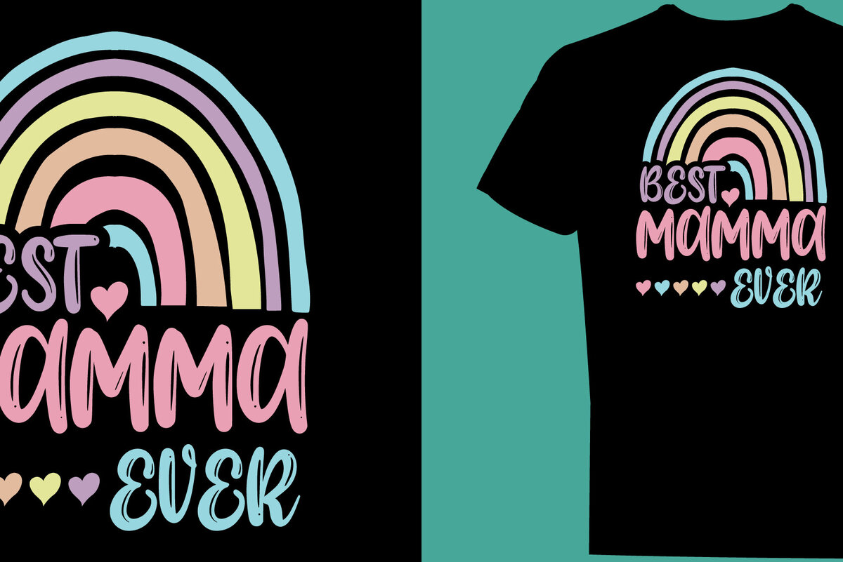 Σετ των 2 Intra απο ξύλο plywood 3mm-4mm πάχος Το καλύτερο σχέδιο T-shirt Mamma Ever Δίασταση 15x15 cm INTRAFABR-120877863