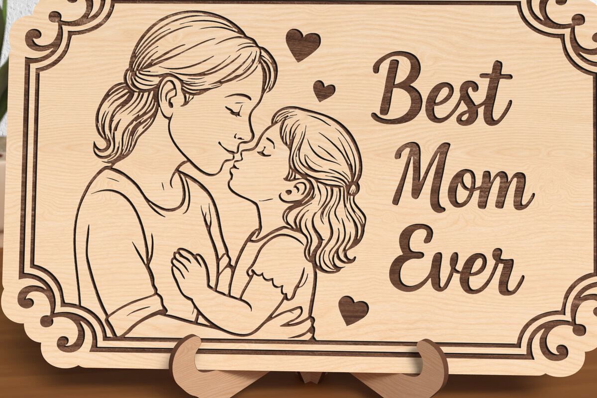 Intra απο ξύλο plywood 3mm-4mm πάχος Η καλύτερη πλάκα που έχει χαραχτεί ποτέ η μαμά Δίασταση 30x20 cm INTRAFABR-119420988