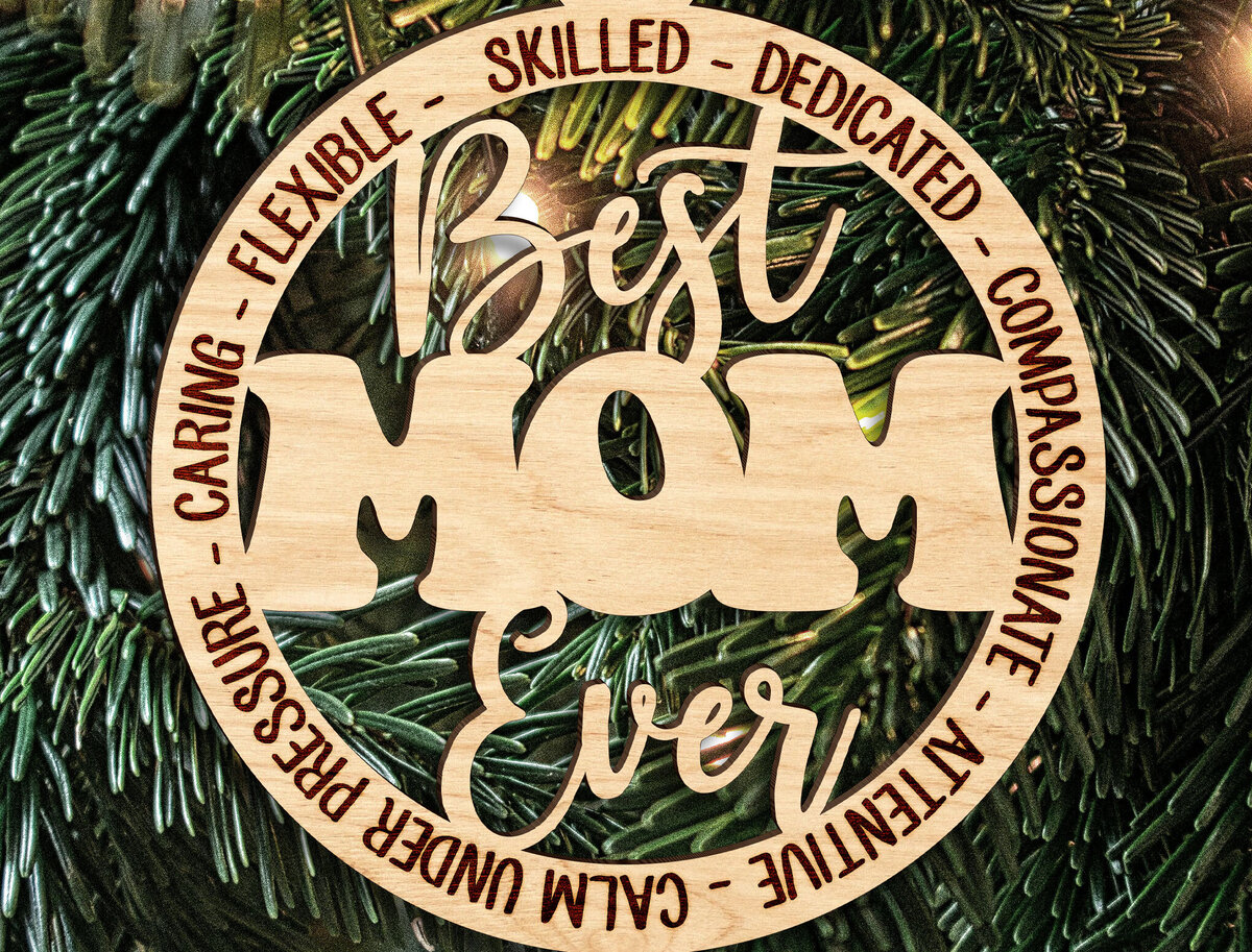 Σετ των 3 Intra απο ξύλο plywood 3mm-4mm πάχος Καλύτερο στολίδι μαμάς Δίασταση 3x3 cm INTRAFABR-123189822