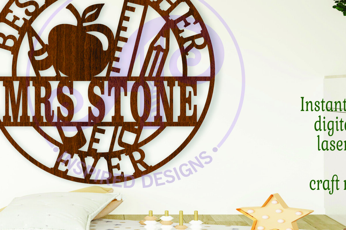 Σετ των 3 Intra απο ξύλο plywood 3mm-4mm πάχος Ο καλύτερος δάσκαλος ποτέ όνομα  Δίασταση 6x6 cm INTRAFABR-103477090