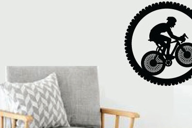 Intra απο ξύλο plywood 3mm-4mm πάχος κοπής με λέιζερ μεταλλικού τοίχου ποδηλάτου Δίασταση 40x40 cm INTRAFABR-79159204