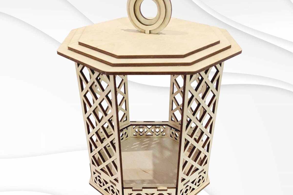 Intra απο ξύλο plywood 3mm-4mm πάχος Bird Feeder Garden Decor Design  Δίασταση 40x40 cm INTRAFABR-118829986