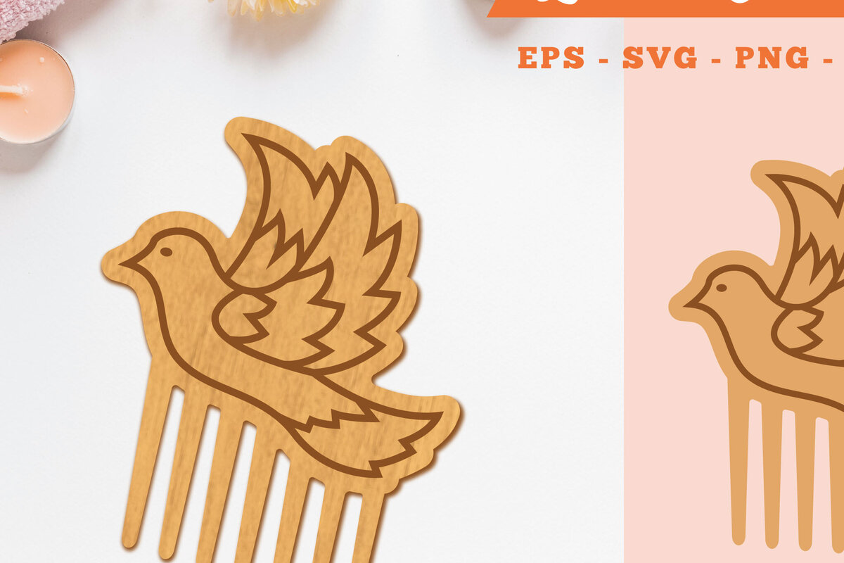 Σετ των 3 Intra απο ξύλο plywood 3mm-4mm πάχος Χτένα κοπής με λέιζερ πουλιών 2 Δίασταση 15x15 cm INTRAFABR-105414144