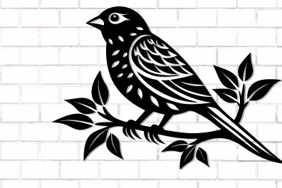 Intra απο ξύλο plywood 3mm-4mm πάχος Bird on Branch Decor Wall Δίασταση 30x20 cm INTRAFABR-122529104