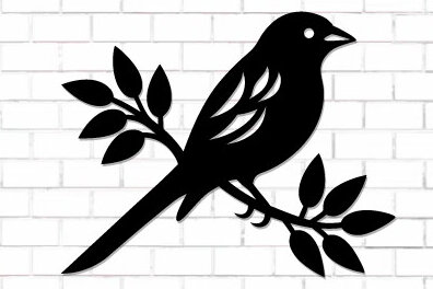 Intra απο ξύλο plywood 3mm-4mm πάχος Bird on Branch Decor Wall Δίασταση 30x20 cm INTRAFABR-122529156