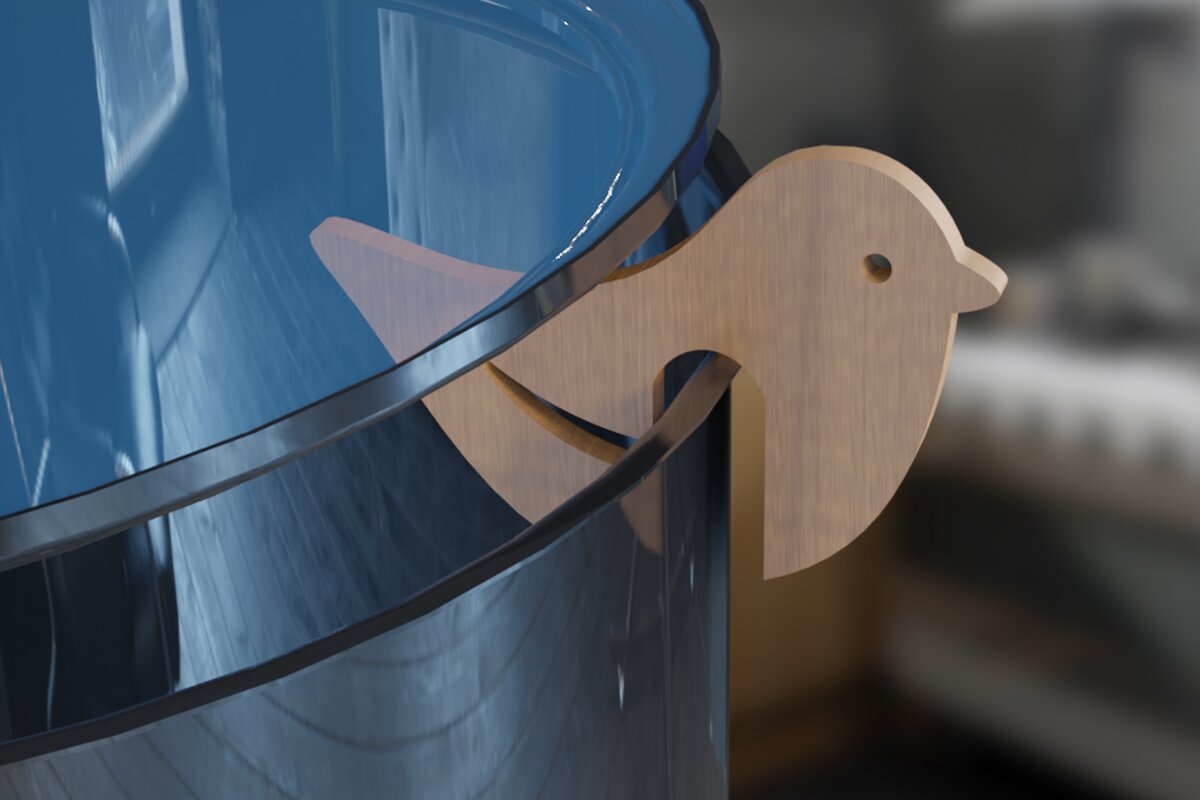 Intra απο ξύλο plywood 3mm-4mm πάχος Bird . Pot Prop Δίασταση 30x20 cm INTRAFABR-79049616