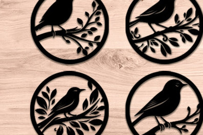 Intra απο ξύλο plywood 3mm-4mm πάχος κομμένων αρχείων Decor Wall Decor Δίασταση 40x40 cm INTRAFABR-98614486