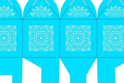 Σετ των 2 Intra απο ξύλο plywood 3mm-4mm πάχος Μπομπονιέρα Birdcage. Δίασταση 15x15 cm INTRAFABR-4414488