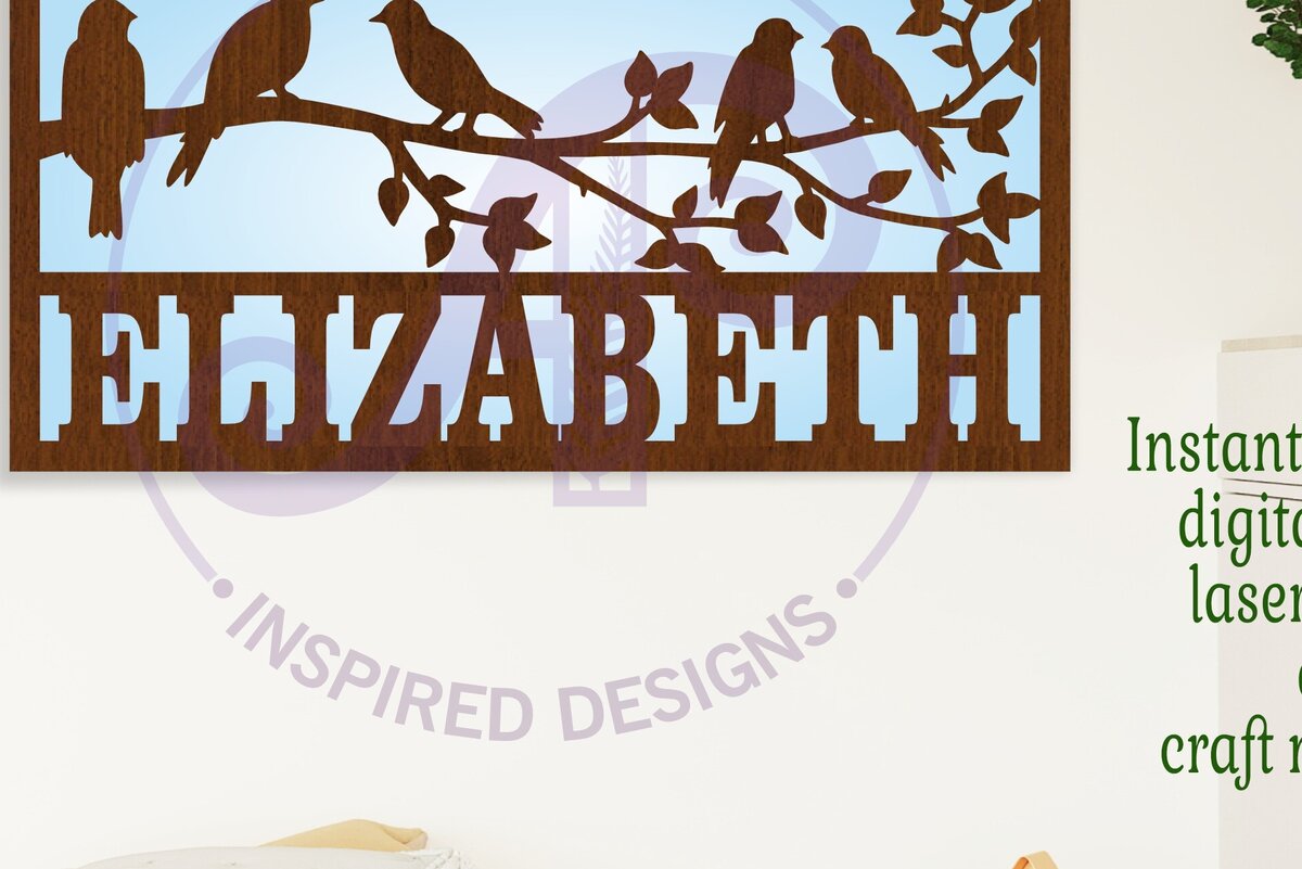 Σετ των 3 Intra απο ξύλο plywood 3mm-4mm πάχος Πουλιά σε υποκατάστημα Όνομα σκηνής Δίασταση 6x6 cm INTRAFABR-110414457