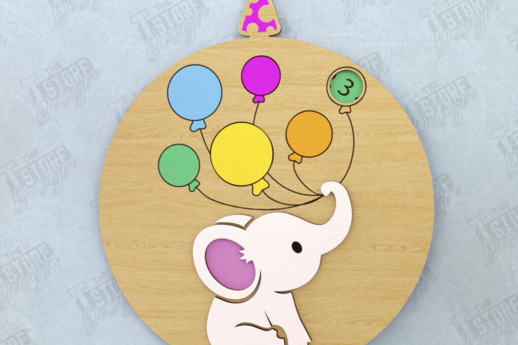 Intra απο ξύλο plywood 3mm-4mm πάχος Απο ημερολογίου αντίστροφης μέτρησης γενεθλίων Δίασταση 15x15 cm INTRAFABR-120637088