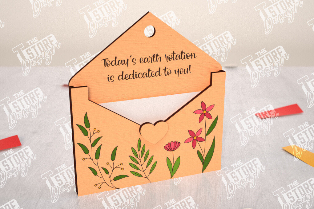 Σετ των 3 Intra απο ξύλο plywood 3mm-4mm πάχος Φάκελος γενεθλίων Θήκη δώρου κάρτας  Δίασταση 15x15 cm INTRAFABR-114670349