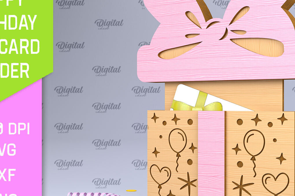 Σετ των 2 Intra απο ξύλο plywood 3mm-4mm πάχος Θήκη δώρου γενεθλίων με Δίασταση 15x15 cm INTRAFABR-96558432