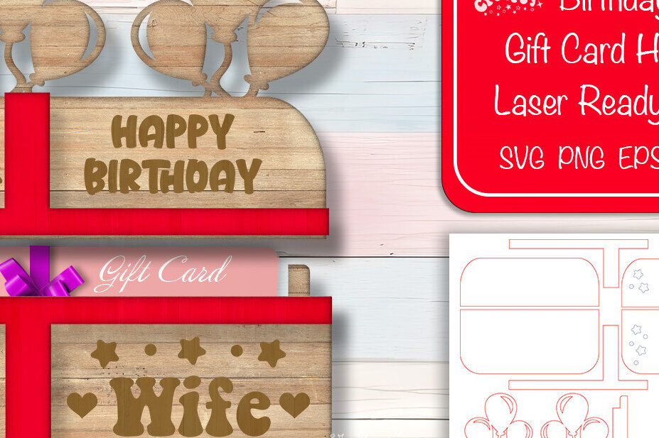 Σετ των 3 Intra απο ξύλο plywood 3mm-4mm πάχος Θήκη δώρου γενεθλίων  για γυναίκα Δίασταση 15x15 cm INTRAFABR-102626697