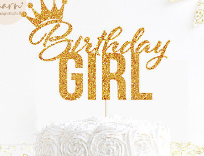 Σετ των 2 Intra απο ξύλο plywood 3mm-4mm πάχος Κορίτσι για τούρτα γενεθλίων Δίασταση 15x15 cm INTRAFABR-72630996