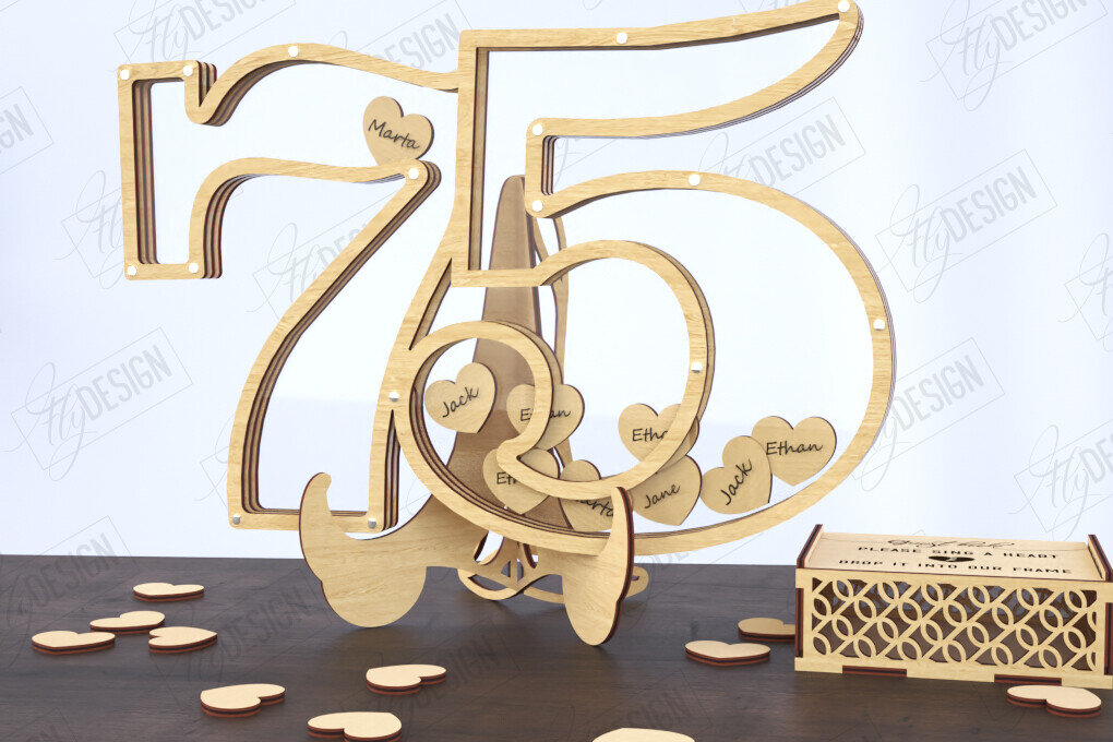 Intra απο ξύλο plywood 3mm-4mm πάχος Πίνακας υπογραφής καλεσμένων γενεθλίων | Βιβλίο επισκεπτών Δίασταση 40x40 cm INTRAFABR-120966720